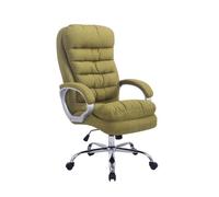 CLP Silla De Oficina Ergonómica Vancouver En Tela & Base con Ruedas I Silla De Escritorio Regulable En Altura & Giratoria, Color:Verde Claro