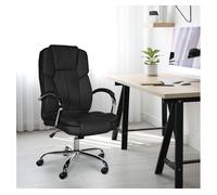 CLP Silla de Oficina Big Xanthos en Polipiel I Silla Ergonómica XXL Regulable en Altura, con Ruedas & Reposabrazos Color:Negro
