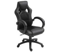 HomCom Silla Racing Oficina/Gaming Negra