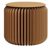 Silla de papel plegable portátil, diseño moderno de acordeón, taburete ultrafino, asiento bajo ligero para sala de estar, dormitorio y uso al aire libre