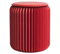 Silla de papel plegable portátil, taburete de acordeón moderno, diseño de panal ultrafino, asiento bajo ligero para sala de estar y dormitorio, muebles que ahorran espacio