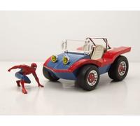Silla de Paseo Azul Rojo Con Spiderman Figura Coche a Escala 1:24 Jada Toys