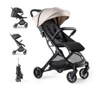 Silla de Paseo Interbaby | Carrito Bebe desde Nacimiento hasta 48 meses o 22 kg | Botón Plegado rápido, Amortiguadores, Capota XXL Intercambiable, Cochecito bebe Minimum Plus Space Beige