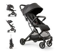 Silla de Paseo Interbaby | Carrito Bebe desde Nacimiento hasta 48 meses o 22 kg | Botón Plegado rápido, Amortiguadores, Capota XXL Intercambiable, Cochecito bebe Minimum Plus Space Negra