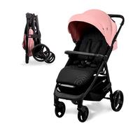 Silla de Paseo Ligera, Compacta y Segura hasta 22 kg | Respaldo Reclinable, Capota Extensible, Gran Cesta y Diseño Elegante para la Comodidad de tu Bebé y tu Tranquilidad | Iconic Rosa ASALVO