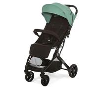 Silla de Paseo Ligera y Compacta con Plegado con una Mano, Ruedas Grandes, Reclinable y Apta para Cabina - Carrito de Bebé con Asa Trolley y SPF50+ - Asalvo KUBIC 2 Verde