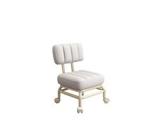 Silla de pedicura ajustable con ruedas giratorias y reposapiés para salón, hogar, garaje y barbería