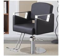 Silla de peluquería clásica para peluquería con giro de 360°, altura ajustable de 10 cm, base de acero con peso, capacidad de 200 kg