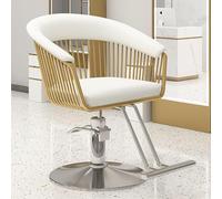 Silla de peluquería con giro de 360°, ajuste hidráulico de altura y reposapiés para uso profesional y doméstico