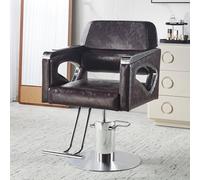 Silla de peluquería de salón, altura ajustable, giratoria 360°, impermeable, fácil de limpiar con cojín de esponja gruesa para peluquería y champú, equipo de spa