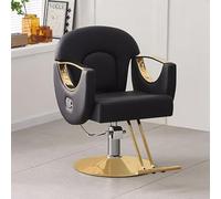 Silla de peluquería hidráulica ajustable con giro y respaldo para peluquerías, spas de belleza y tiendas de tatuajes