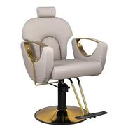 Silla de peluquería para peluquería, silla hidráulica reclinable de altura ajustable, giratoria de 360°, silla de champú multifunción