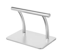 Silla de peluquería reposapiés de acero inoxidable accesorios para silla de peluquería reposapiés plata 30 x 19 cm