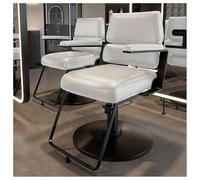 Silla de peluquero ajustable con giro de 360° y mecanismo hidráulico resistente para salón, spa de belleza y uso de tatuajes