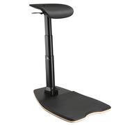 Maclean MC-872 Silla de Oficina Multifuncional ergonómica para Trabajar en posición de pie y Sentado, Taburete de Oficina MAX. 125 kg. Altura Ajustable de 615 mm hasta 1180 mm.