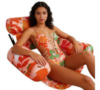 Silla de piscina flotante, reclinable, reclinable, 29,92 x 15,94 x 23,98 pulgadas, sillas flotantes, para río Lake Beach Party Vacation Trip Holiday Break Weekend Gathering Outdoor