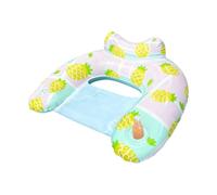Silla de Piscina Inflable - Flotador de Piscina con Tumbona de PVC de 90x70 cm | Hamaca De Silla Flotante con Porta Bebidas Y Reposacabezas Ergonómico, Tapete para para Adultos, Asiento De AGU