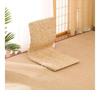 Silla de piso japonesa, silla de meditación antideslizante estilo tatami para juegos y relajación, materiales naturales, soporte de postura, sin pies, ventana flotante (color B)