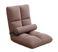 Silla de piso ligera con soporte para el respaldo, ideal para ventanas de bahía del hogar, juegos, lectura y meditación, resistente a la deformación, fácil de mover, cómodo asiento de salón