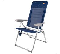 Silla de Playa Aktive Alta Multiposición Plegado Extraplano, 47x66x107 Cm, Azul Marino