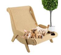 Silla de playa de empresa - Rocking de gato Sólido elegante, Sisal Scratch Lounger | Balcón de jardín elegante con un lugar de relajación para el salón interior al aire libre Confort