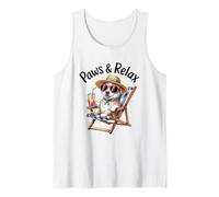 Silla de playa de verano para perros Paws & Relax Camiseta sin Mangas