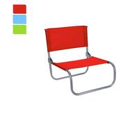 Silla de playa metalica plegable 45x50x45cm colores surtidos
