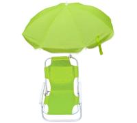 Silla de playa para niños con sombrilla Silla de playa plegable y desmontable con dosel, asiento exterior liviano y resistente para acampar, viajar, césped verde para uso diario en el hogar