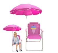 Silla de playa para niños - Silla de playa plegable para niños, silla compacta con sombrilla | Silla ligera para exteriores con protección solar, mobiliario de jardín para camping, patio, parque y ave