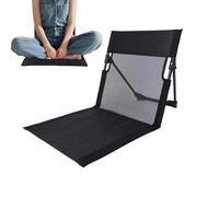 Silla De Playa Plegable - Asiento De Playa Portátil | Salón Ďe Jardín Con Respaldo Đe Malla | Silla D́e Césped Ligera Con Alfombrilla Para El Suelo, Sillón Reclinable Plegable D̄e Perfil Bajo Para Pes