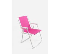 Silla de Playa Plegable - Color Fucsia - Metal 58x50x75 cm - Ideal para Playa, Piscina y Camping - CONJUNTO: Pack 6