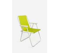 Silla de Playa Plegable - Color Pistacho - Metal 58x50x75 cm - Ideal para Playa, Piscina y Camping - CONJUNTO: Por Unidad