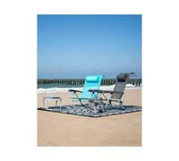 Silla de playa saint-tropez con almohada azul BOGAERT