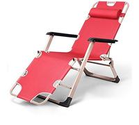 Silla de playa Zero Gravity Locking Patio Lounge Sillones reclinables Ajustable en tela plegable Silla reclinable Tumbona Tumbona Con reposacabezas Cojines Ergonomía Reposapiés Antideslizante Reposapi