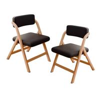 Silla de recepción for invitados, moderna, apilable, for sala de espera, de cuero sintético, sin brazos, de oficina con estructura de madera, silla de comedor tapizada, con acentos laterales(Nero)