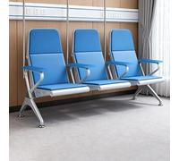 Silla de recepción for Sala de Espera, sillas de Hospital IV con Brazos, Silla de extracción de Sangre con Asiento Acolchado Suave, for Aeropuerto, Hospital, Escuela, Banco(Blue,210 * 72 * 110cm)