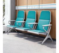 Silla de recepción for Sala de Espera, sillas de Hospital IV con Brazos, Silla de extracción de Sangre con Asiento Acolchado Suave, for Aeropuerto, Hospital, Escuela, Banco(Green,210 * 72 * 110cm)