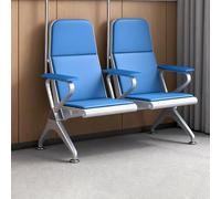 Silla de recepción for Sala de Espera, sillas de Hospital IV con Brazos, Silla de extracción de Sangre con Asiento Acolchado Suave, for Aeropuerto, Hospital, Escuela, Banco(Blue,139 * 72 * 110cm)