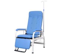 Silla de recepción totalmente reclinable para sala de espera, silla de flebotomía con reposabrazos ajustable y marco de acero, silla de infusión para laboratorios de investigación y negocios