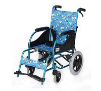 Silla de ruedas,17Kg Niño Plegable Ergonómico Transporte Médico Avanzado Cómodo Reposabrazos Respaldo Piernas 80Kg Cojinete de carga 36 * 40Cm Ancho del asiento