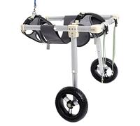 Silla de ruedas ajustable de 2 ruedas para perros, ligera, para rehabilitación de patas traseras, fácil de montar, se adapta a mascotas de 5 a 60 kg, ideal para apoyo de movilidad