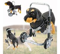Silla de ruedas ajustable de 4 ruedas para patas delanteras para mascotas, ayuda para perros, silla rodante de apoyo para perros, ayuda a tu mascota a caminar de nuevo