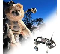 Silla de ruedas ajustable de 4 ruedas para perros Clete li Aid para mascotas con artritis y parálisis, carrito de apoyo trasero todo terreno para perros