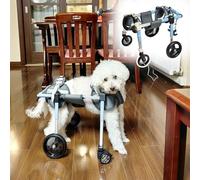 Silla de ruedas ajustable de 4 ruedas para perros pequeños y B, perfecta para mascotas lesionadas o ¿mejoraron la li & t para tu perro