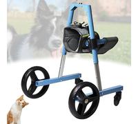Silla de ruedas ajustable para mascotas, ligera, de 4 ruedas, con soporte para patas y cadera, ideal para perros discapacitados, fácil ayuda a la movilidad