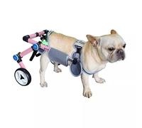 Silla de ruedas ajustable para mascotas para perros y gatos, diseño plegable para animales pequeños que mejoran el li y el Fom para tu amigo peludo