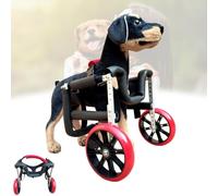 Silla de ruedas ajustable para patas delanteras para perros, ligera, ayuda a la movilidad de 4 ruedas, marco silencioso, ideal para asistencia de patas delanteras, solución de movilidad de mascotas