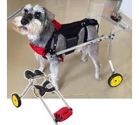 Silla de ruedas ajustable para patas traseras, ayuda a la movilidad de mascotas para perros y gatos, andador de apoyo para discapacitados, envejecimiento, mascotas lesionadas y débiles (tamaño mediano