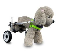 Silla de ruedas ajustable para patas traseras, ayuda para perros lesionados y artríticos, cochecito de rehabilitación para gatos y mascotas mayores (tamaño XS)