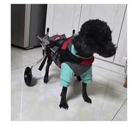 Silla de ruedas ajustable para patas traseras, ligera, con arnés tamaño XS, color rojo, mejora la vida de tu perro hoy